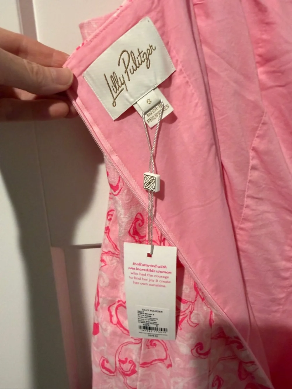 Lilly Pulitzer Pink Floral Print Sleeveless Sundress